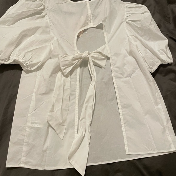 Anthropologie English Factory white top sz L NWT - Picture 3 of 8